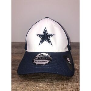 Dallas Cowboys NFL Hat Cap Blue/White New Era 39Thirty M/L  FlexFit NWOT